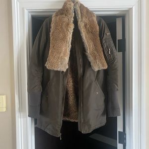 Bcbg bomber parka